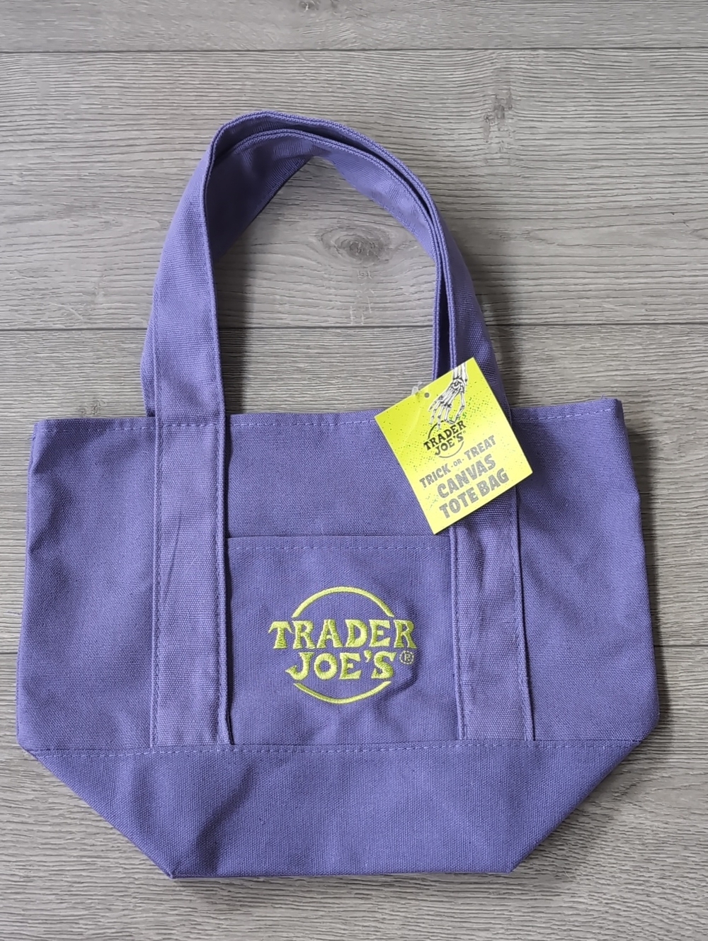NWT Trader Joe's Mini Canvas Tote, Limited Edition Halloween